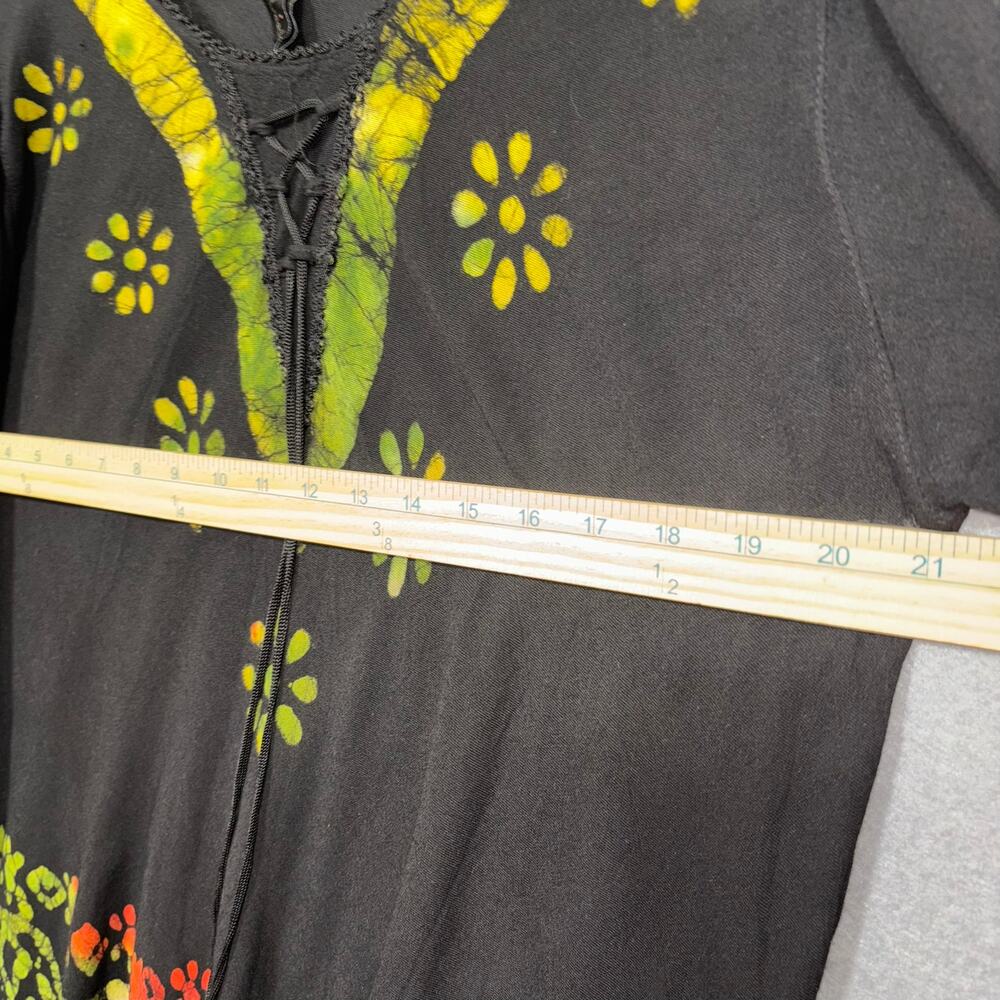 Sacred Threads Lace-Up Tunic Os One Size Flare He… - image 6